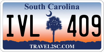 SC license plate IVL409