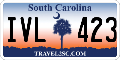 SC license plate IVL423