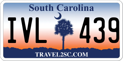 SC license plate IVL439