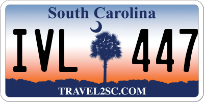 SC license plate IVL447