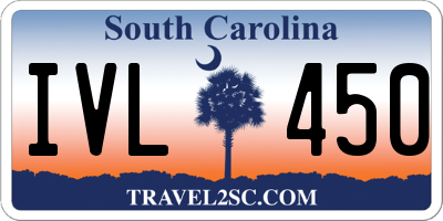 SC license plate IVL450