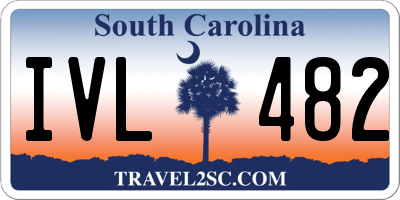 SC license plate IVL482