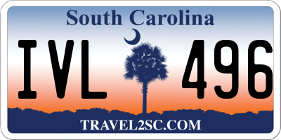 SC license plate IVL496