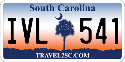 SC license plate IVL541