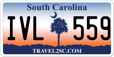 SC license plate IVL559