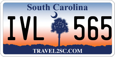 SC license plate IVL565