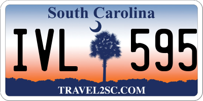 SC license plate IVL595