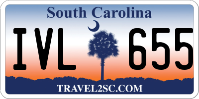 SC license plate IVL655