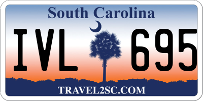 SC license plate IVL695