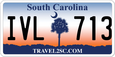 SC license plate IVL713