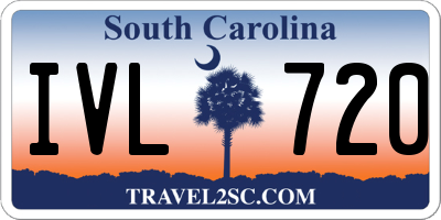 SC license plate IVL720