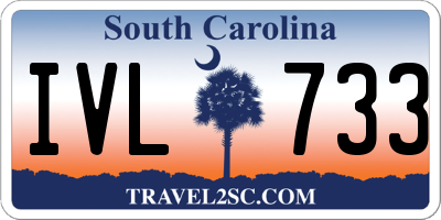 SC license plate IVL733