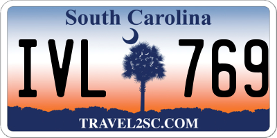 SC license plate IVL769