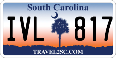SC license plate IVL817