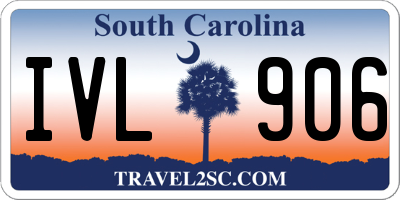 SC license plate IVL906