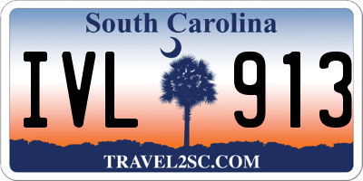 SC license plate IVL913