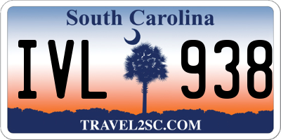 SC license plate IVL938