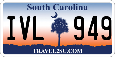 SC license plate IVL949