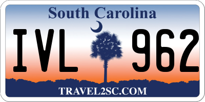 SC license plate IVL962
