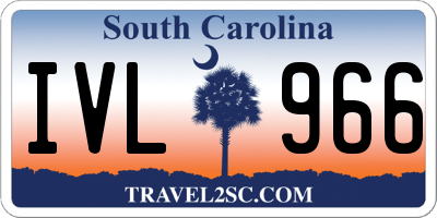 SC license plate IVL966