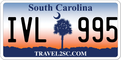 SC license plate IVL995