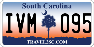SC license plate IVM095