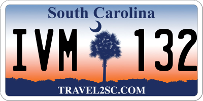 SC license plate IVM132