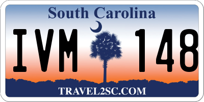 SC license plate IVM148