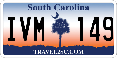 SC license plate IVM149