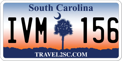 SC license plate IVM156