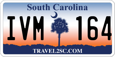 SC license plate IVM164