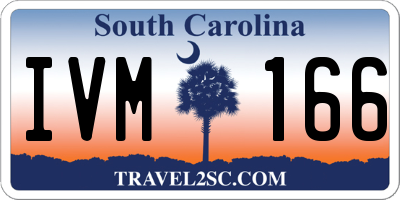 SC license plate IVM166