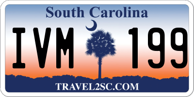 SC license plate IVM199