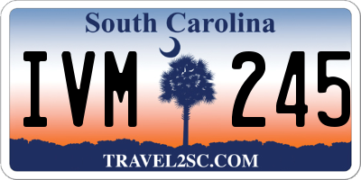 SC license plate IVM245