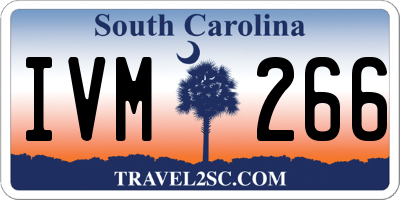 SC license plate IVM266