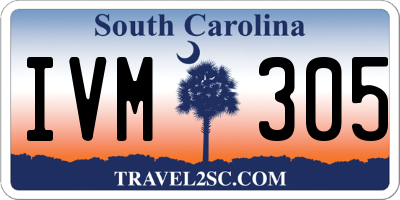 SC license plate IVM305