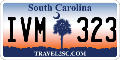 SC license plate IVM323
