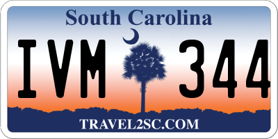 SC license plate IVM344