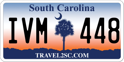 SC license plate IVM448