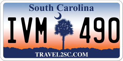 SC license plate IVM490