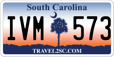 SC license plate IVM573
