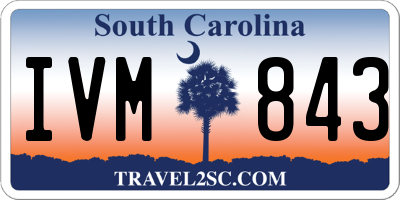 SC license plate IVM843