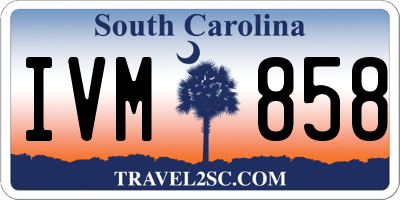 SC license plate IVM858