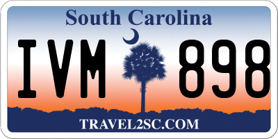 SC license plate IVM898