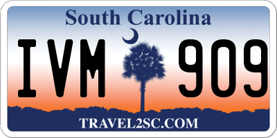 SC license plate IVM909