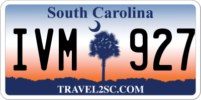 SC license plate IVM927