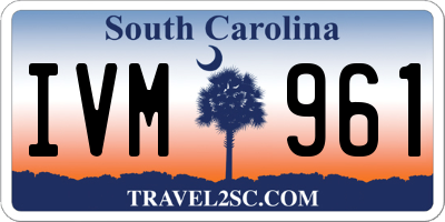 SC license plate IVM961