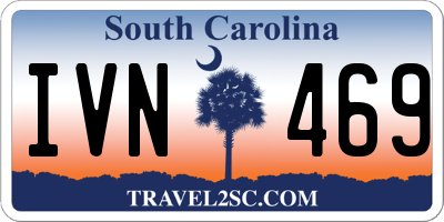 SC license plate IVN469