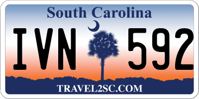 SC license plate IVN592