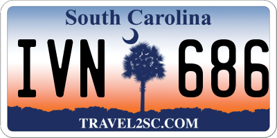 SC license plate IVN686